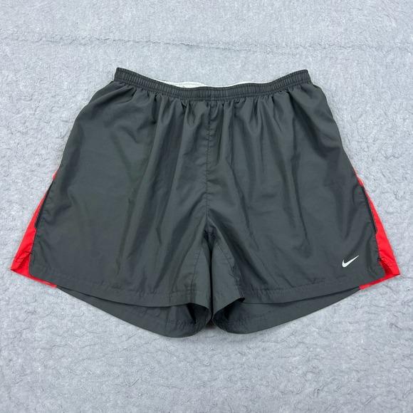 VTG Nike Shorts Mens XL Gray 5.5" Lined Dri-Fit Stride Running Training 341534 - Picture 1 of 16